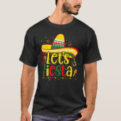 Cinco De Mayo Let s Fiesta Mexican Fiesta Cinco De Tシャツ (正面)