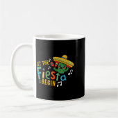 Cinco de mayo let the fiesta begin funny mexicanCi コーヒーマグカップ (左)