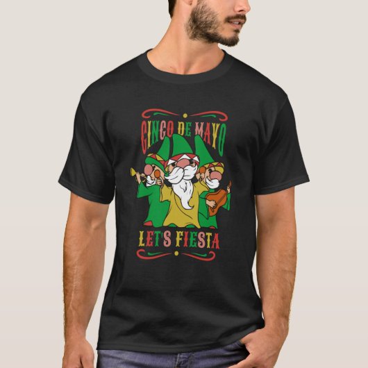 cinco de mayo let's fiesta gnomes fest tシャツ (正面)