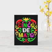 Cinco De Mayo Lets Fiesta Squad 5 De Mayo Mexican カード (黄色い花)