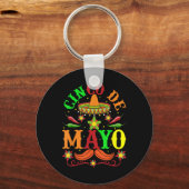 Cinco De Mayo Lets Fiesta Squad 5 De Mayo Mexican キーホルダー (正面)