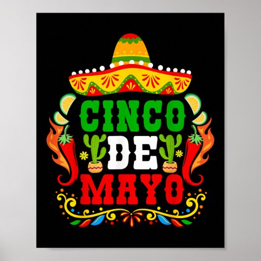 Cinco De Mayo Lets Fiesta Squad 5 De Mayo Mexican ポスター (正面)