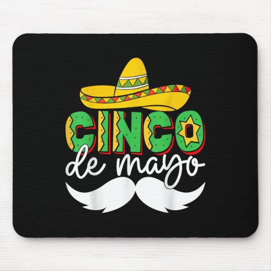 Cinco De Mayo Lets Fiesta Squad 5 De Mayo Mexican マウスパッド (正面)