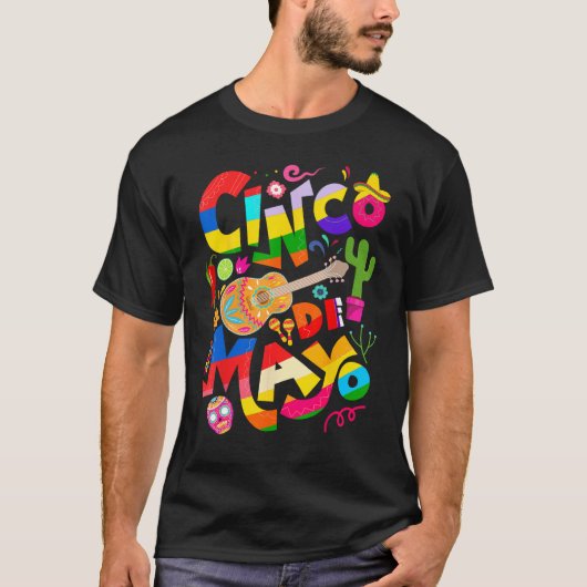 Cinco De Mayo Lets Fiesta Squad 5 De Mayo Mexican  Tシャツ (正面)