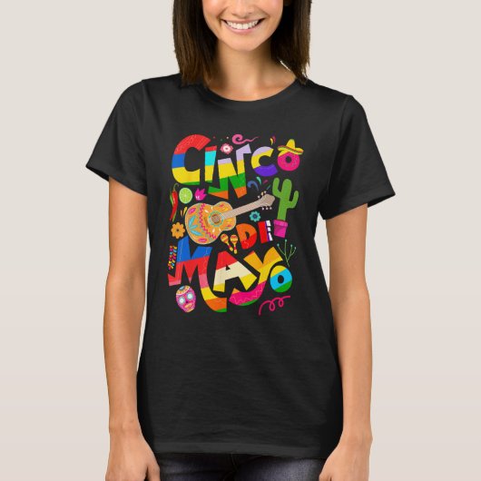 Cinco De Mayo Lets Fiesta Squad 5 De Mayo Mexican  Tシャツ (正面)