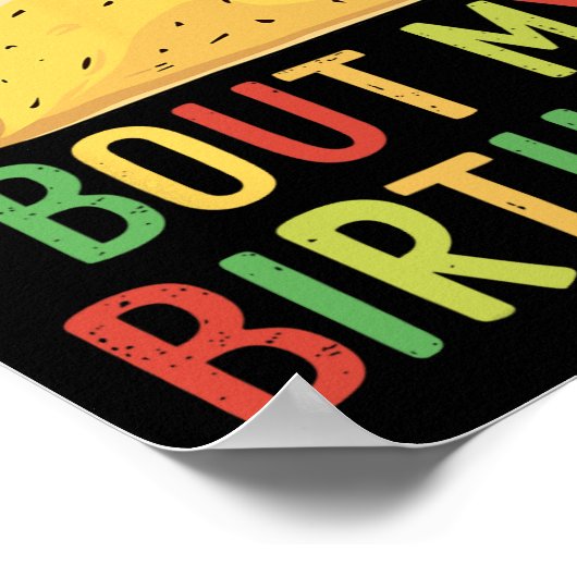 Cinco De Mayo Let'S Taco Bour My Mexican誕生日 ポスター (角)