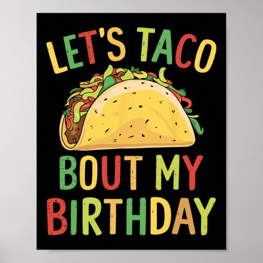 Cinco De Mayo Let'S Taco Bour My Mexican誕生日 ポスター (正面)