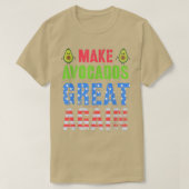 Cinco de Mayo MAKE AVOCADO AGO 素晴らしSquad Ameri Tシャツ (デザイン正面)