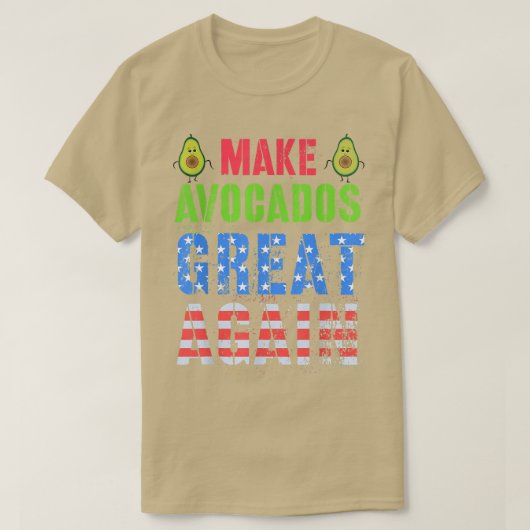 Cinco de Mayo MAKE AVOCADO AGO 素晴らしSquad Ameri Tシャツ (デザイン正面)