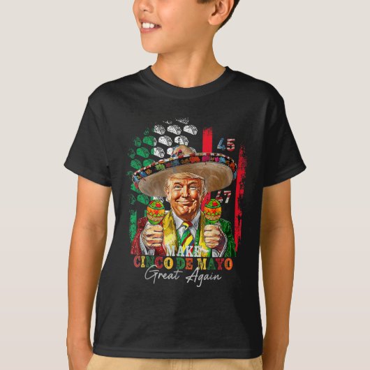 Cinco De Mayo Make Cinco De Mayo再素晴らしびトランプ Tシャツ (正面)