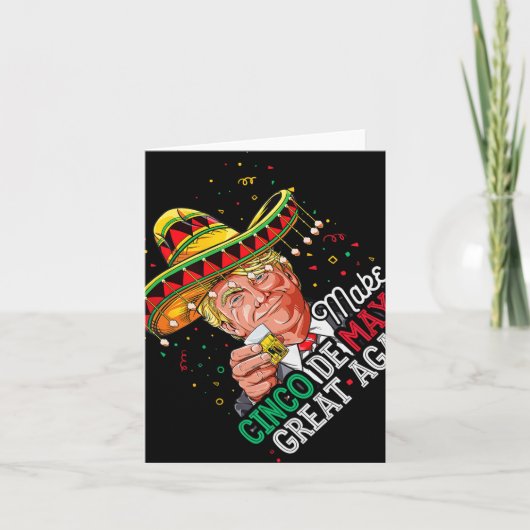 Cinco De Mayo Make Cinco De Mayo Again 素晴らし Trum カード (正面)