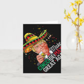 Cinco De Mayo Make Cinco De Mayo Again 素晴らし Trum カード (黄色い花)
