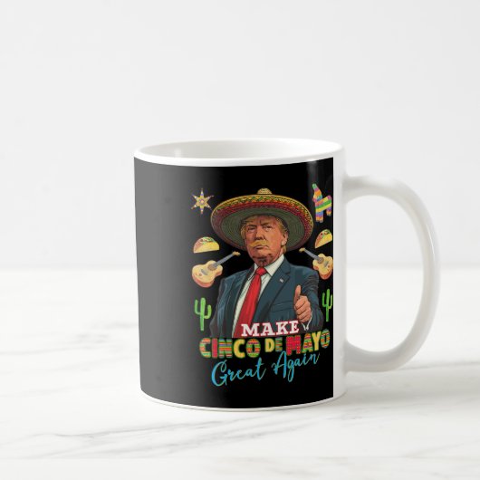 Cinco De Mayo Make Cinco De Mayo Again Donal コーヒーマグカップ (右)