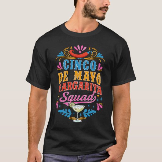 Cinco De Mayo Margarita Squad Matching Cinco De Ma Tシャツ (正面)