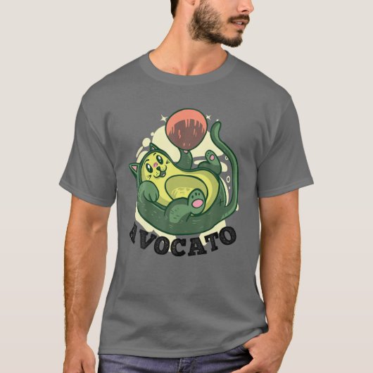 Cinco De Mayo Meow Avogato Catアボカドおもしろいメキシコ Tシャツ (正面)