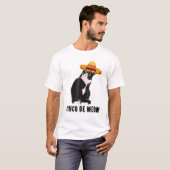 Cinco De Mayo Meow Tuxedo Catソンブレロ・メキシコ映画 Tシャツ (正面フル)