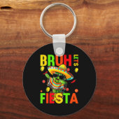 Cinco de mayo mexican cactus funny lets fiestaCinc キーホルダー (正面)