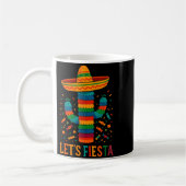 Cinco de mayo mexican cactus party funny letsCinco コーヒーマグカップ (左)