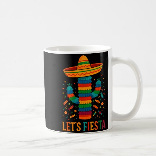 Cinco de mayo mexican cactus party funny letsCinco コーヒーマグカップ (右)