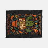 Cinco de mayo mexican cactus party funny letsCinco フリースブランケット (正面(横))