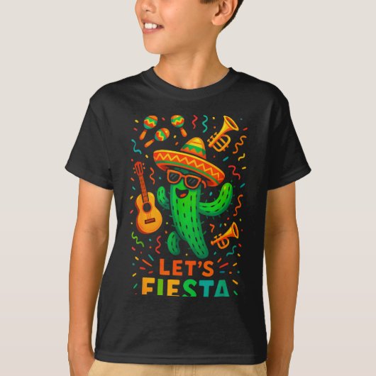 Cinco de mayo mexican cactus party funny letsCinco Tシャツ (正面)