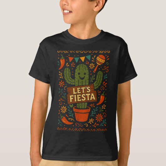 Cinco de mayo mexican cactus party funny letsCinco Tシャツ (正面)