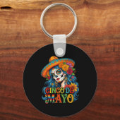Cinco De Mayo Mexican Fiesta 5 De Mayo  キーホルダー (正面)