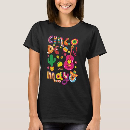 Cinco De Mayo Mexican Fiesta 5 De Mayo 2 Tシャツ (正面)