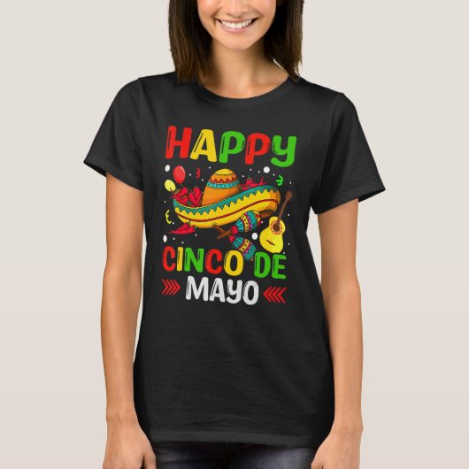 Cinco De Mayo Mexican Fiesta 5 De Mayo Tシャツ (正面)