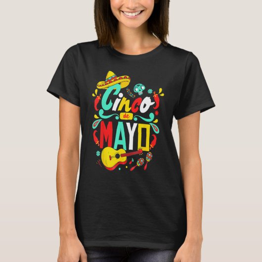 Cinco De Mayo  Mexican Fiesta 5 De Mayo Women Men  Tシャツ (正面)