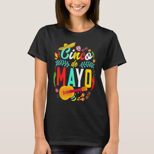 Cinco De Mayo Mexican Fiesta celebrate 5 De Mayo M Tシャツ (正面)