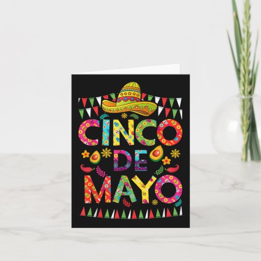 Cinco De Mayo Mexican Fiesta Squad 5 De Mayo For M カード (正面)