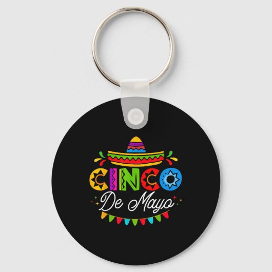 Cinco De Mayo Mexican Fiesta Squad 5 De Mayo Mexic キーホルダー (正面)