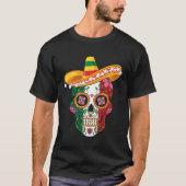 Cinco De Mayo Mexican Sugar Skull Love Mexico Tシャツ (正面)