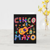 Cinco De Mayo Mexican Taco おもしろい 5 De Mayo Lets Fi カード (黄色い花)