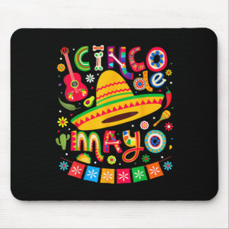 Cinco De Mayo Mexican Taco おもしろい 5 De Mayo Lets Fi マウスパッド