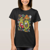 Cinco De Mayo Mexico Party Lets Fiesta Avocado Da Tシャツ (正面)