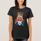 Cinco de Mayo Nacho Average skull celebrate fiesta Tシャツ (正面)