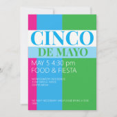 Cinco De Mayo Party 招待状 (正面)