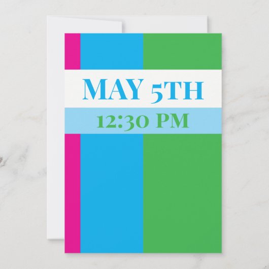 Cinco De Mayo Party 招待状 (裏面)