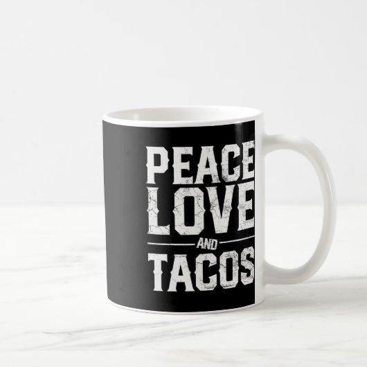 Cinco De Mayo Peace Love And Tacos Men Mexic コーヒーマグカップ (右)