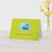 Cinco de Mayo Pineapple on Wasabi カード (黄色い花)