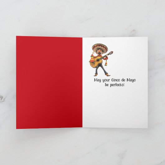 Cinco de Mayo Red Chili Pepperギタリスト カード (内部)