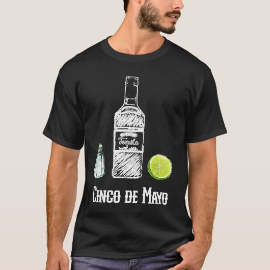 Cinco de Mayo Salt Tequila Lime Celebration Party Tシャツ (正面)