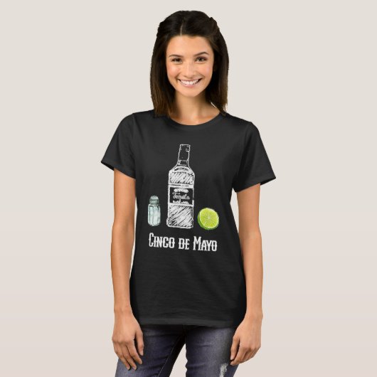 Cinco de Mayo Salt Tequila Lime Celebration Party Tシャツ (正面フル)