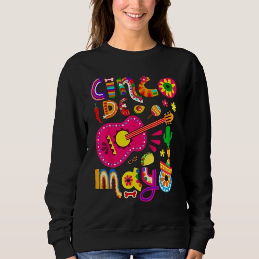Cinco De Mayo Shirt Mexican Fiesta 5 De Mayo Women スウェットシャツ (正面)