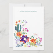 Cinco De Mayo Sip and Salsa おもしろい Cat FIESTA 招待状 (裏面)