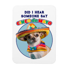Cinco De Mayo Sombrero Chihuahuaを聞いた マグネット
