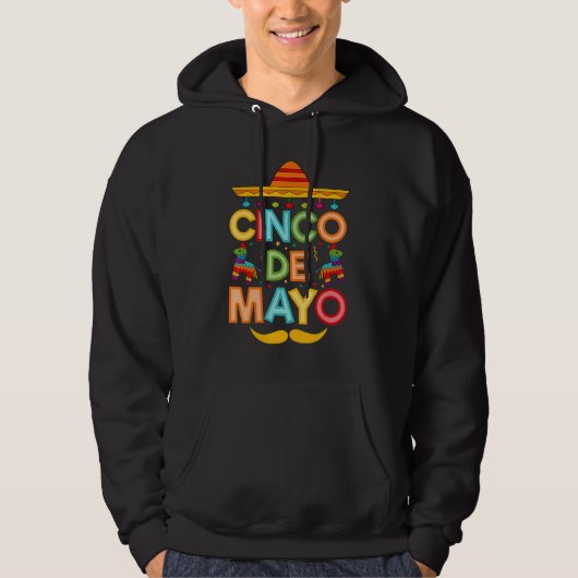 Cinco De Mayo Sombrero Mexican Fiesta 5 de Mayo パーカ (正面)