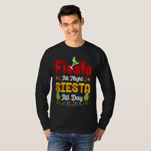 Cinco de Mayo squad celebrate fiesta all night Tシャツ (正面フル)